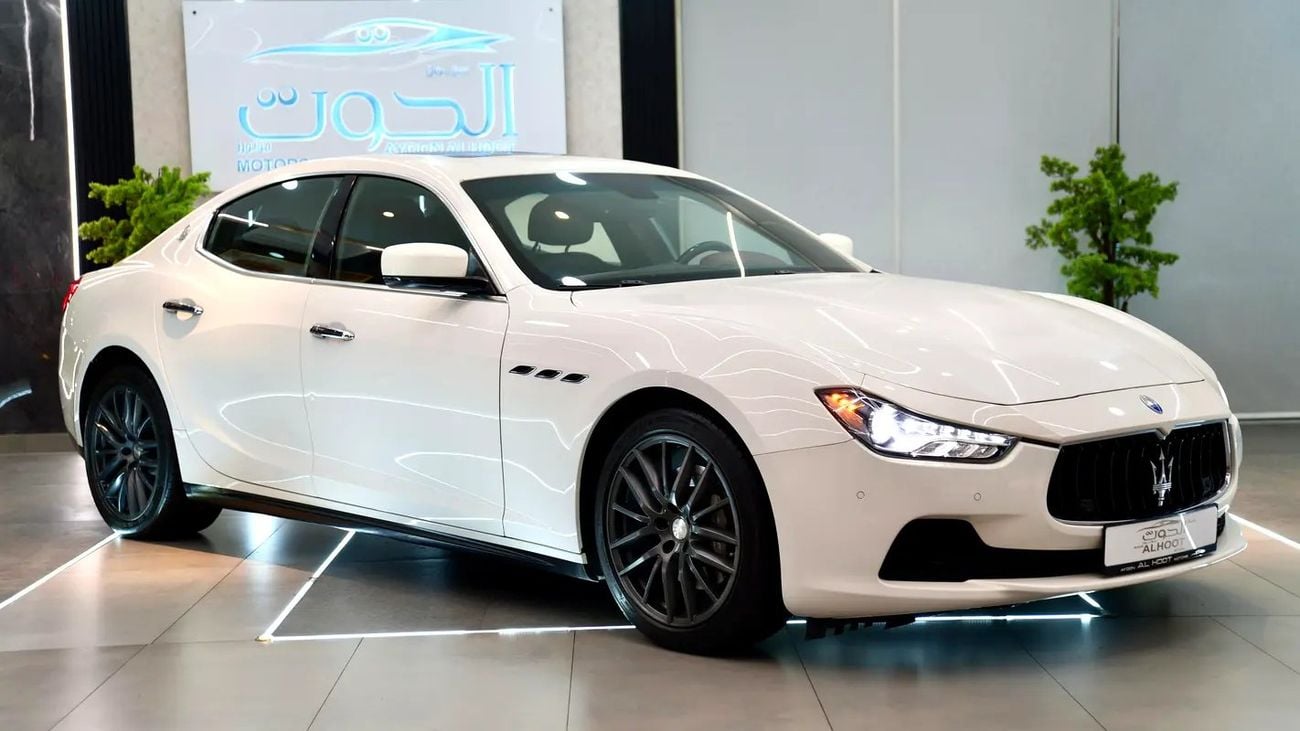 Maserati Ghibli S BEST WHITE S Q4 V6 || TOP RANGE || GCC || RED INTERIOR || CONDITION