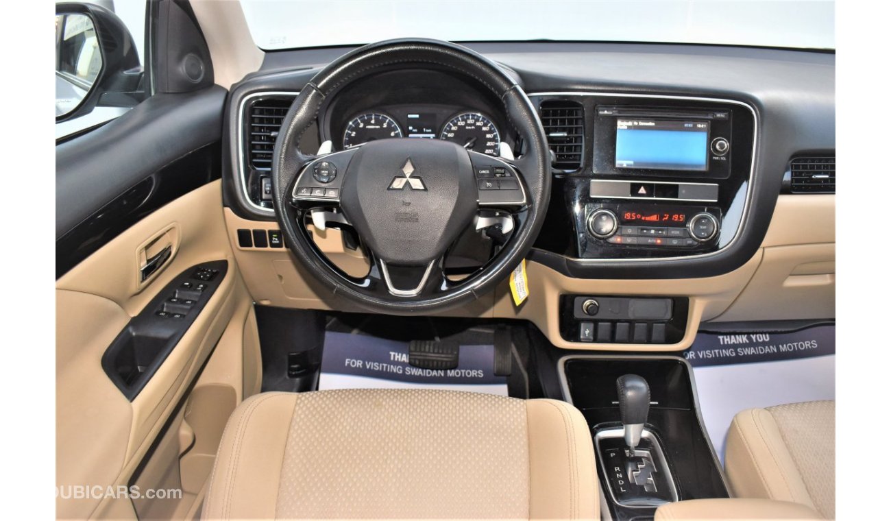 Mitsubishi Outlander AED 1331 PM | 2.4L GLX GCC WARRANTY