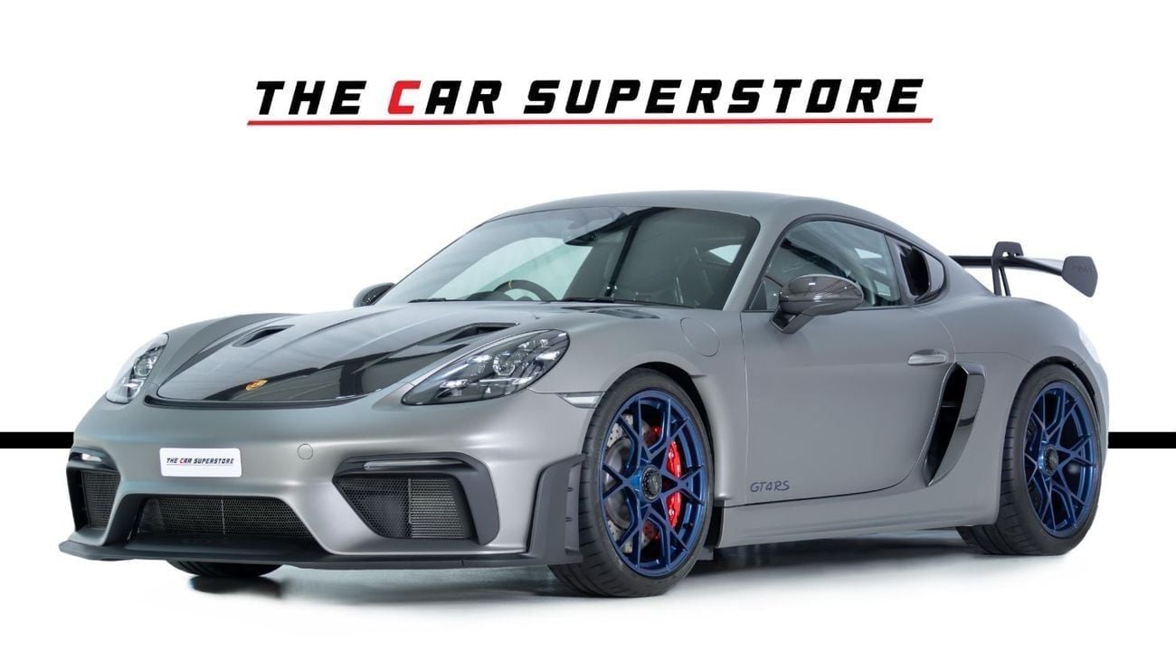 Porsche 718 Cayman GT4 RS 4.0L (493 HP) A/T Brand New-GCC-Weissach Package-Porsche warranty Until 04/2028