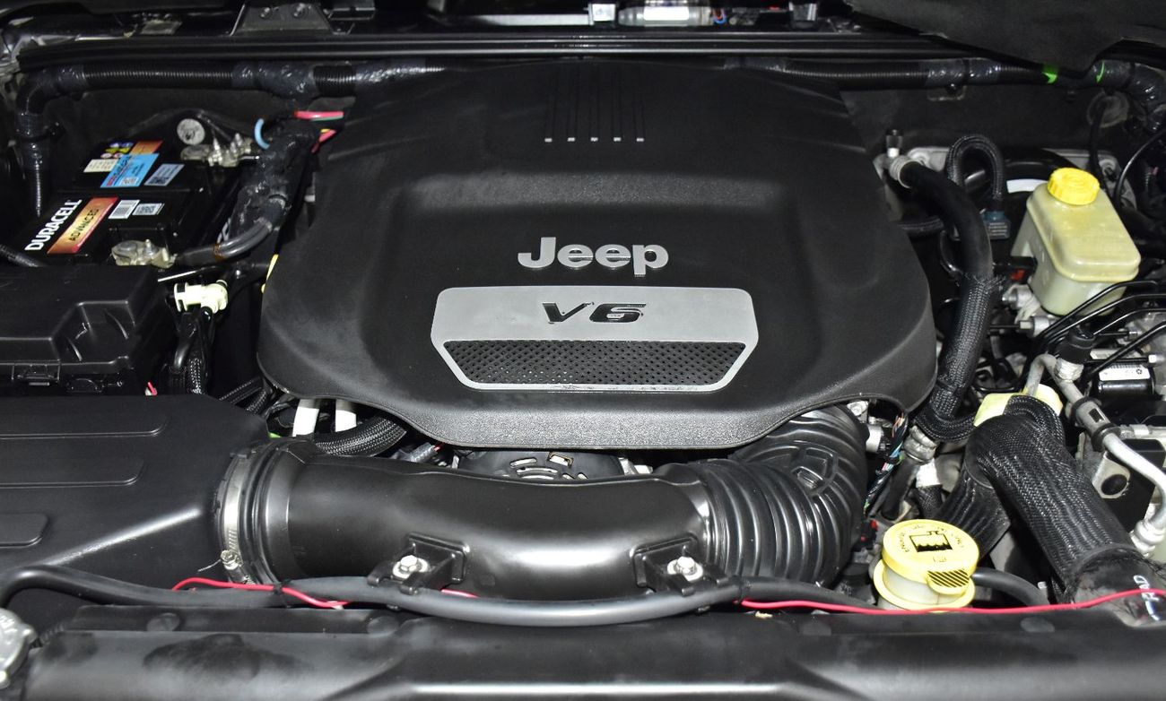 Jeep Wrangler EXCELLENT DEAL for our Jeep Wrangler Sport ( 2017 Model ) in Grey Color GCC Specs