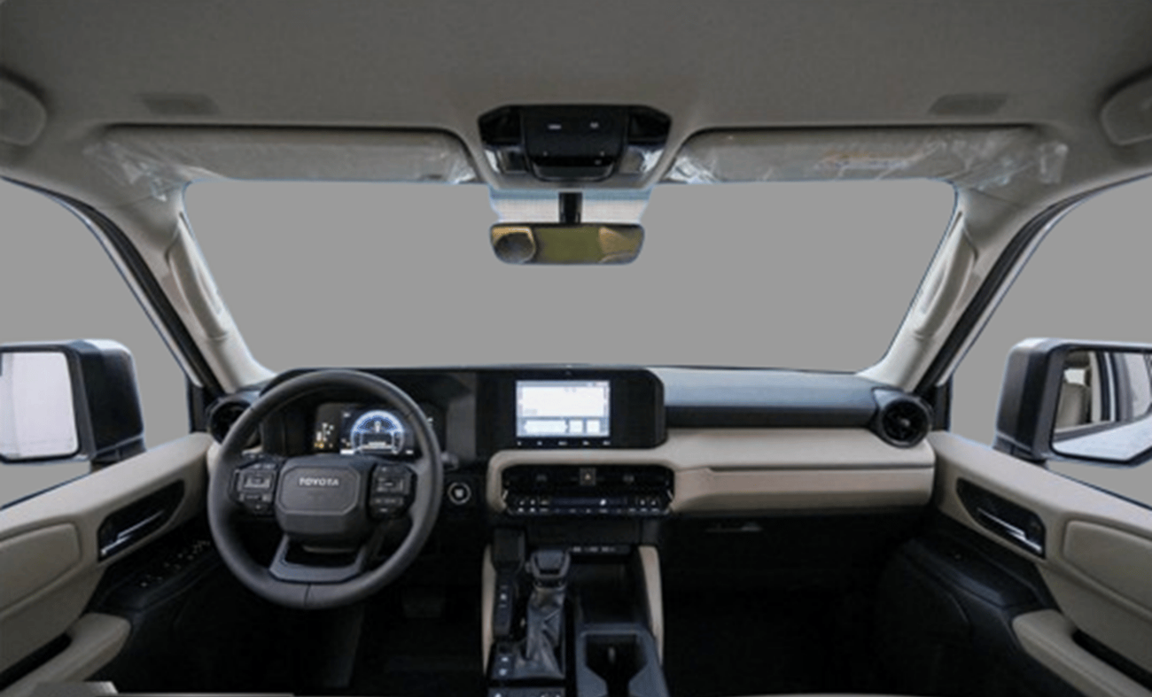 تويوتا برادو ECTP2M021 – 2024 Toyota Prado – 2.7L Petrol Auto – Mid – White with Black Beige Interior