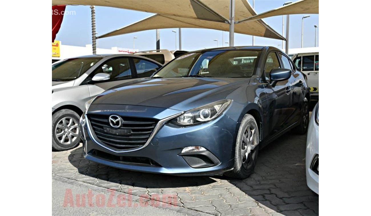 Mazda 3 GREY 2015 GCC FULL OPTION NO PAIN NO ACCIDENT PERFECT