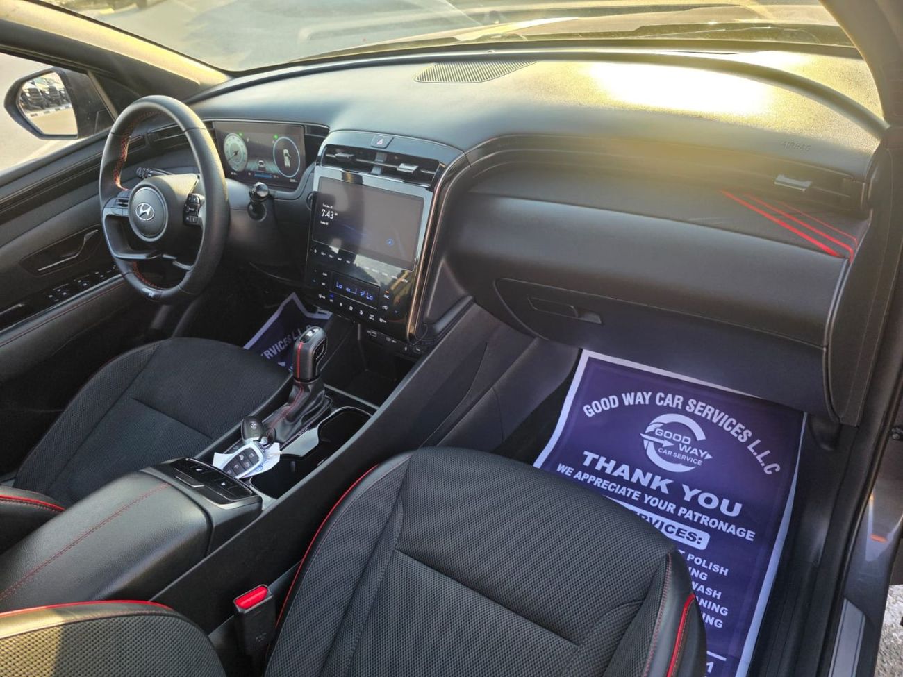 Hyundai Tucson 2023 Hyundai Tucson N line sport Edition 2.5L V4 - Panoramic Roof, original leather seats, Push butt