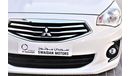 Mitsubishi Attrage AED 590 PM | 1.2L GLX GCC DEALER WARRANTY