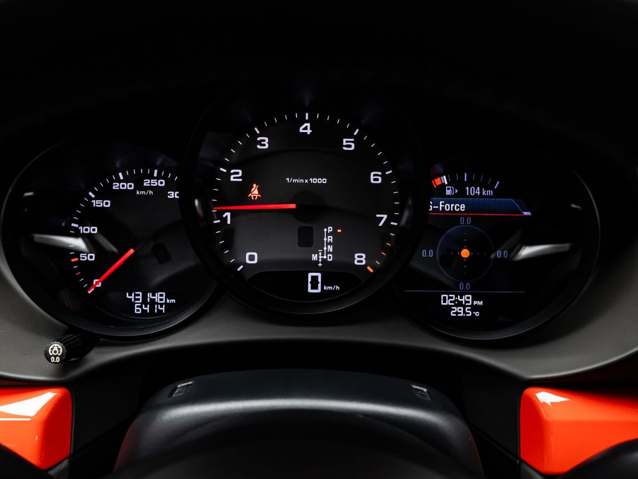 Porsche 718 Cayman S 2.5L A/T 2018 Porsche Cayman S, Porsche Warranty, Full Service History, Lava Orange, Low KMs, GCC