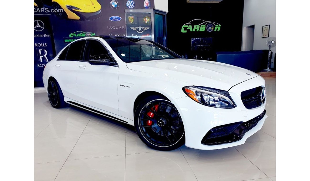 مرسيدس بنز C 63 AMG - 2018 - ORIGINAL PAINT UNDER WARRANTY