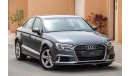 Audi A3 30 TFSI 2018 GCC under Agency Warranty with Zero Down-Payment.