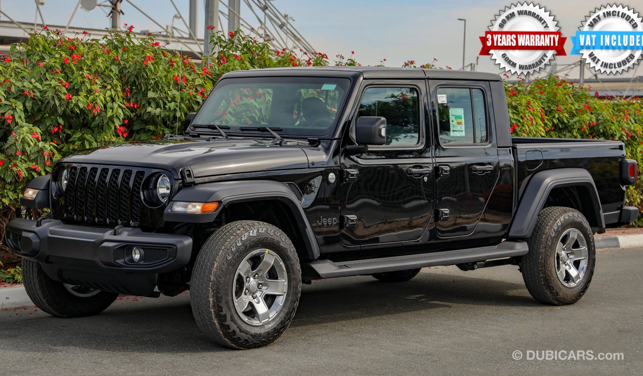 Jeep Gladiator 2020  Sport 4X4, 3.6L V6 GCC, 0km , W/ 3 Yrs or 60K km Warranty @ Trading Enterprises