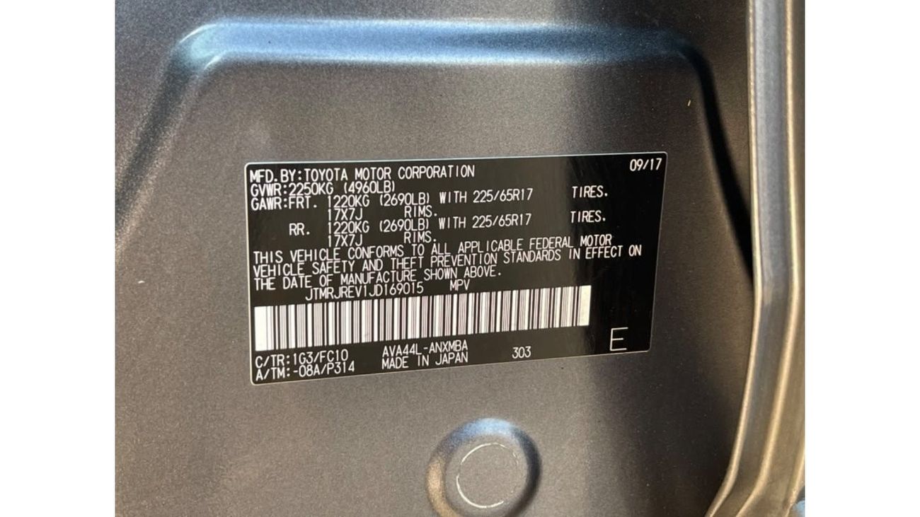 Toyota RAV4 2018 TOYOTA RAV4 XLE HYBRID FULL OPTIONS IMPORTED FROM USA