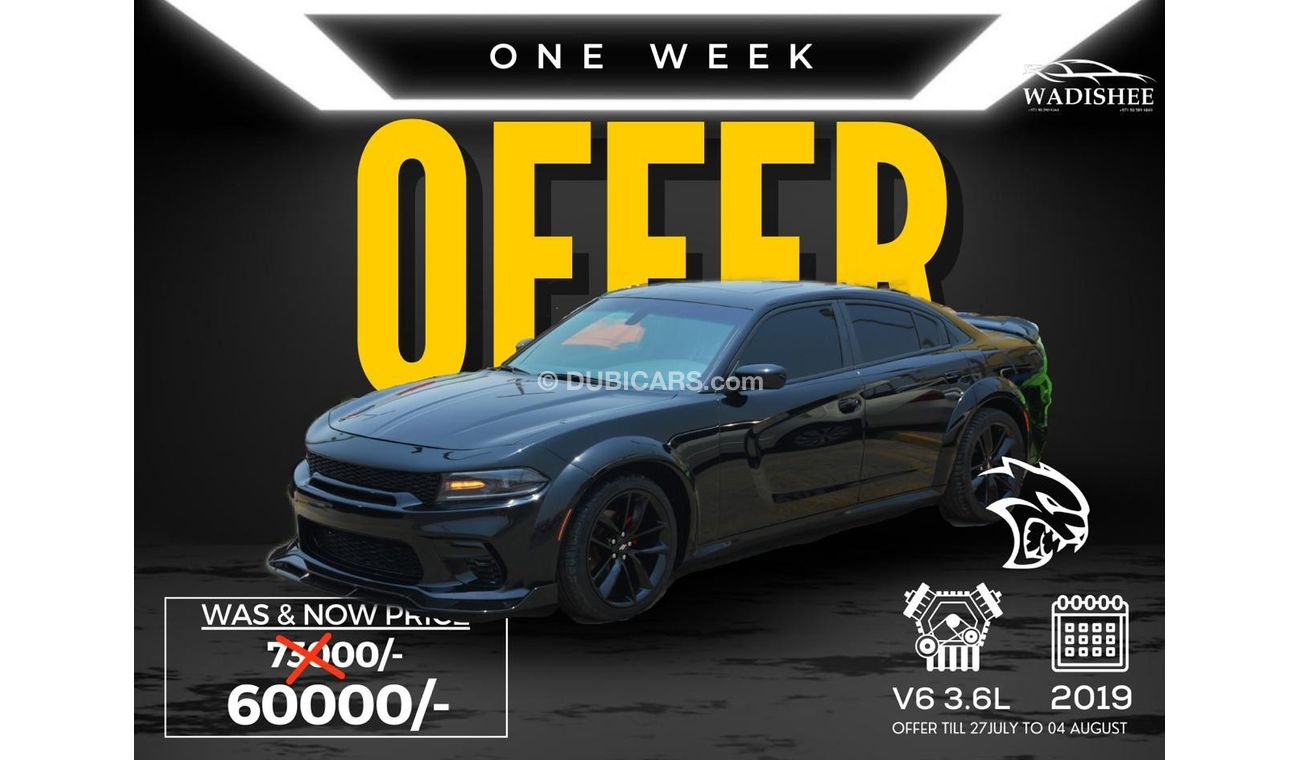 Dodge Charger 3.6L SXT (Mid) OFFER ONE WEEK//CHARGER SRT KIT//WIDE BODE//SUN ROOF//AIR BAGS/