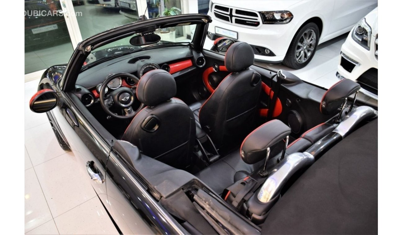 Mini John Cooper Works EXCELLENT DEAL for our Mini JOHN COOPER WORKS 2015 Model CONVERTIBLE!! in Black / Red Color! GCC Spe