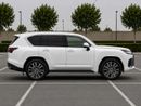 Lexus LX600 Lexus LX 600 twin turbo Model 2025 fuel petrol cylinder 6 white colour outside and interior orange