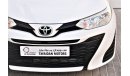 Toyota Yaris AED 919 PM | 1.3L SE HATCHBACK 2019 GCC WARRANTY