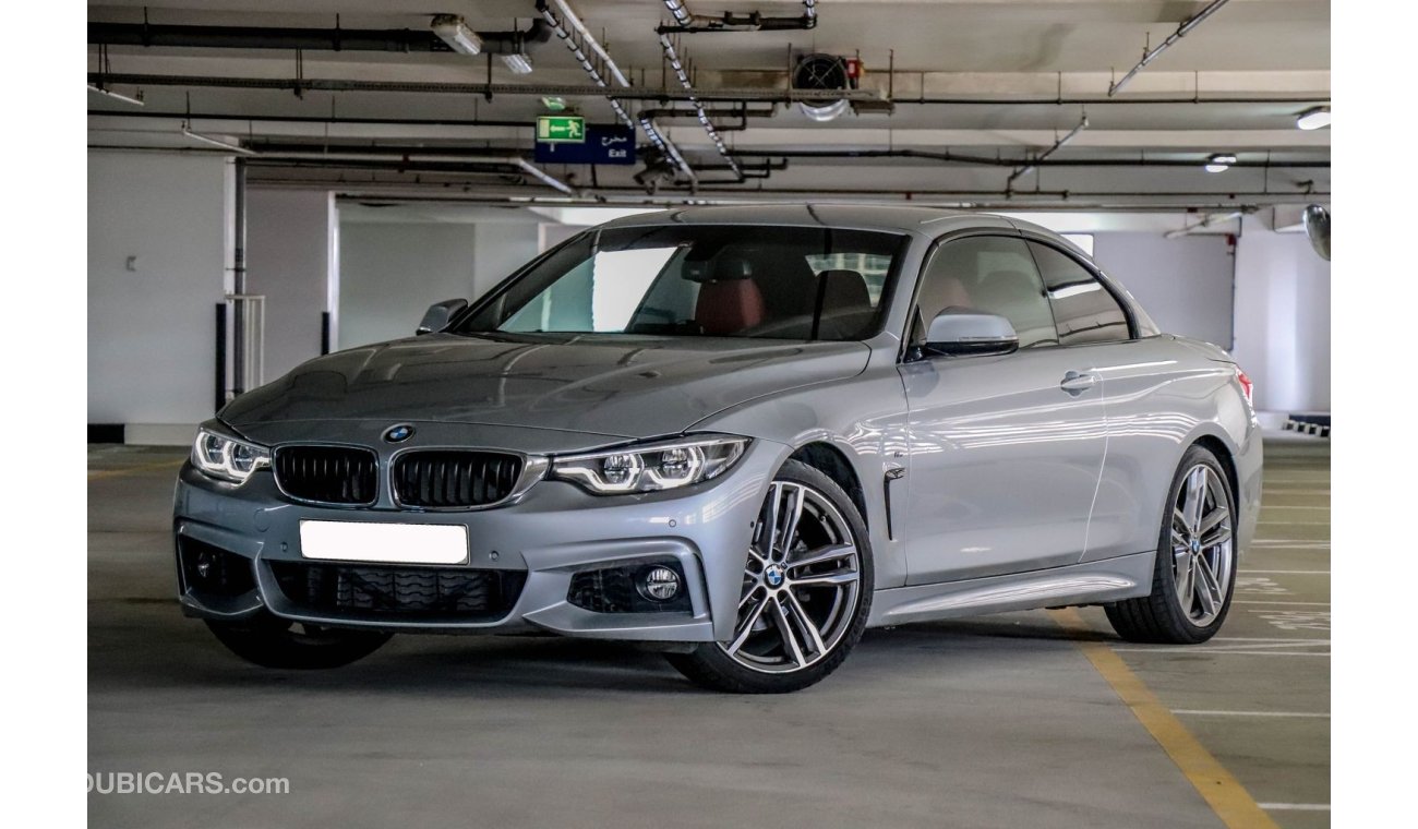 BMW 420i i Convertible 2018 GCC (JULY SUMMER OFFER) under Agency Warranty with Zero Down-Payment.