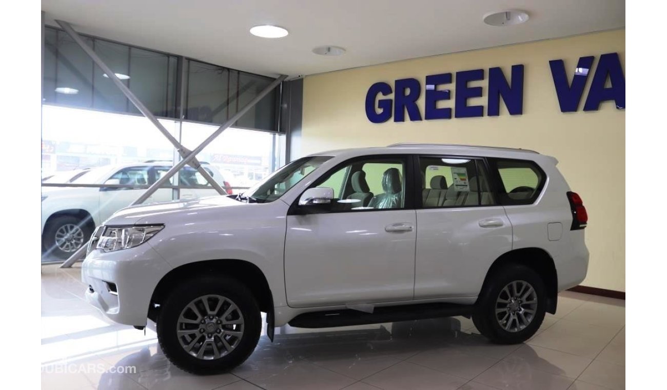 Toyota Prado 4.0l GXR Petrol V6 7 seater Automatic Transmission for Export-2019 White Pearl inside Beige