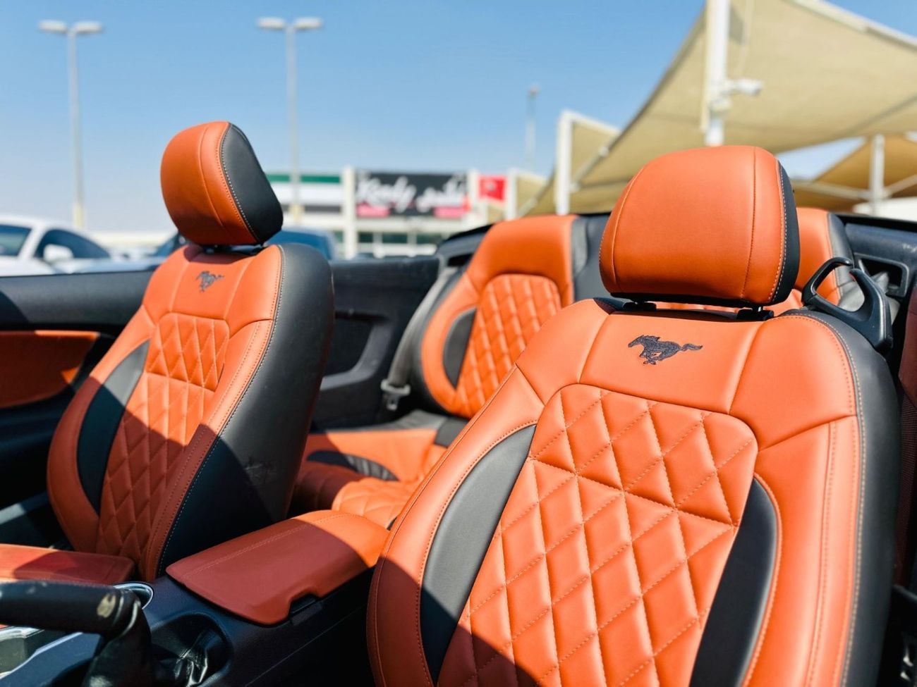 Ford Mustang EcoBoost Convertible | Monthly AED 930/- | 0% DP | Custom Leather Seats | # 48526