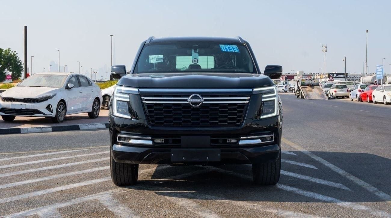 نيسان باترول 2026 Nissan Patrol V6 3.8L SE Platinum AT Petrol Black - Red