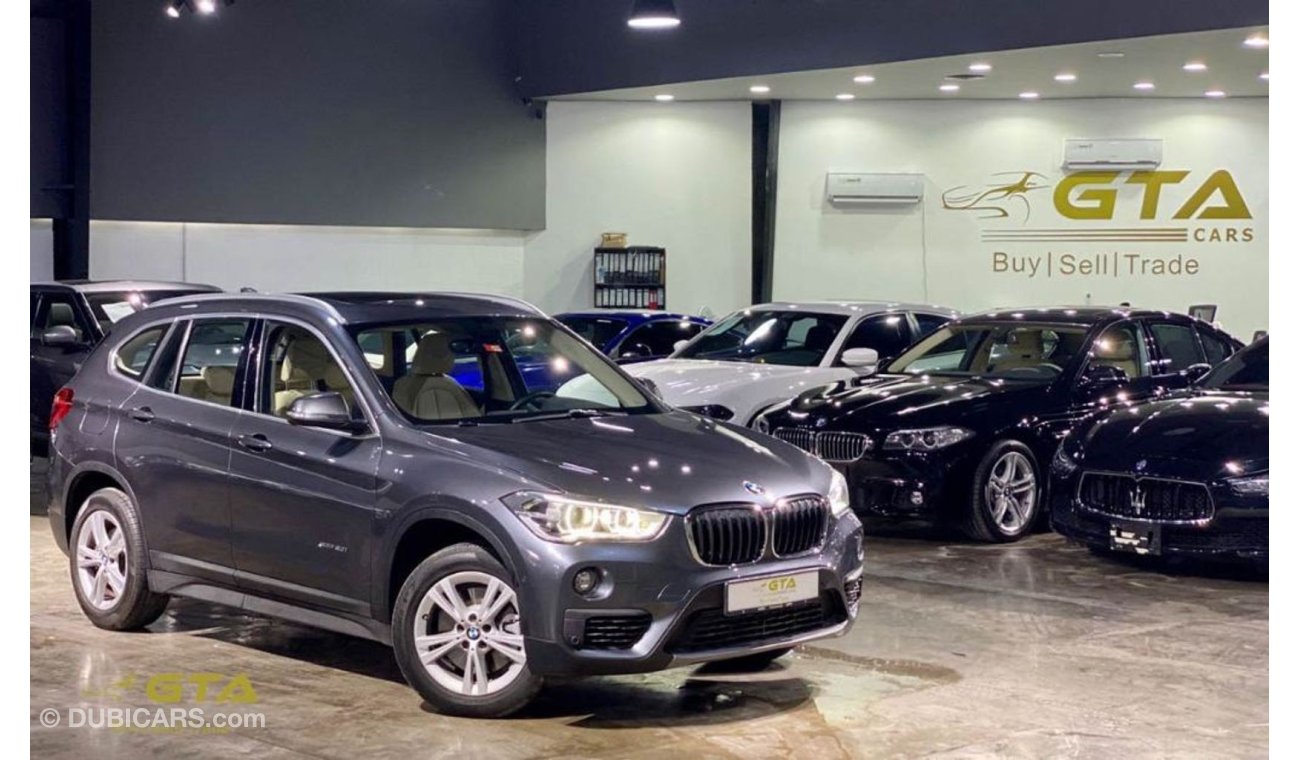 BMW X1 2017 BMW X1 XDrive20i, BMW Warranty+Service Contract, GCC, Low Kms