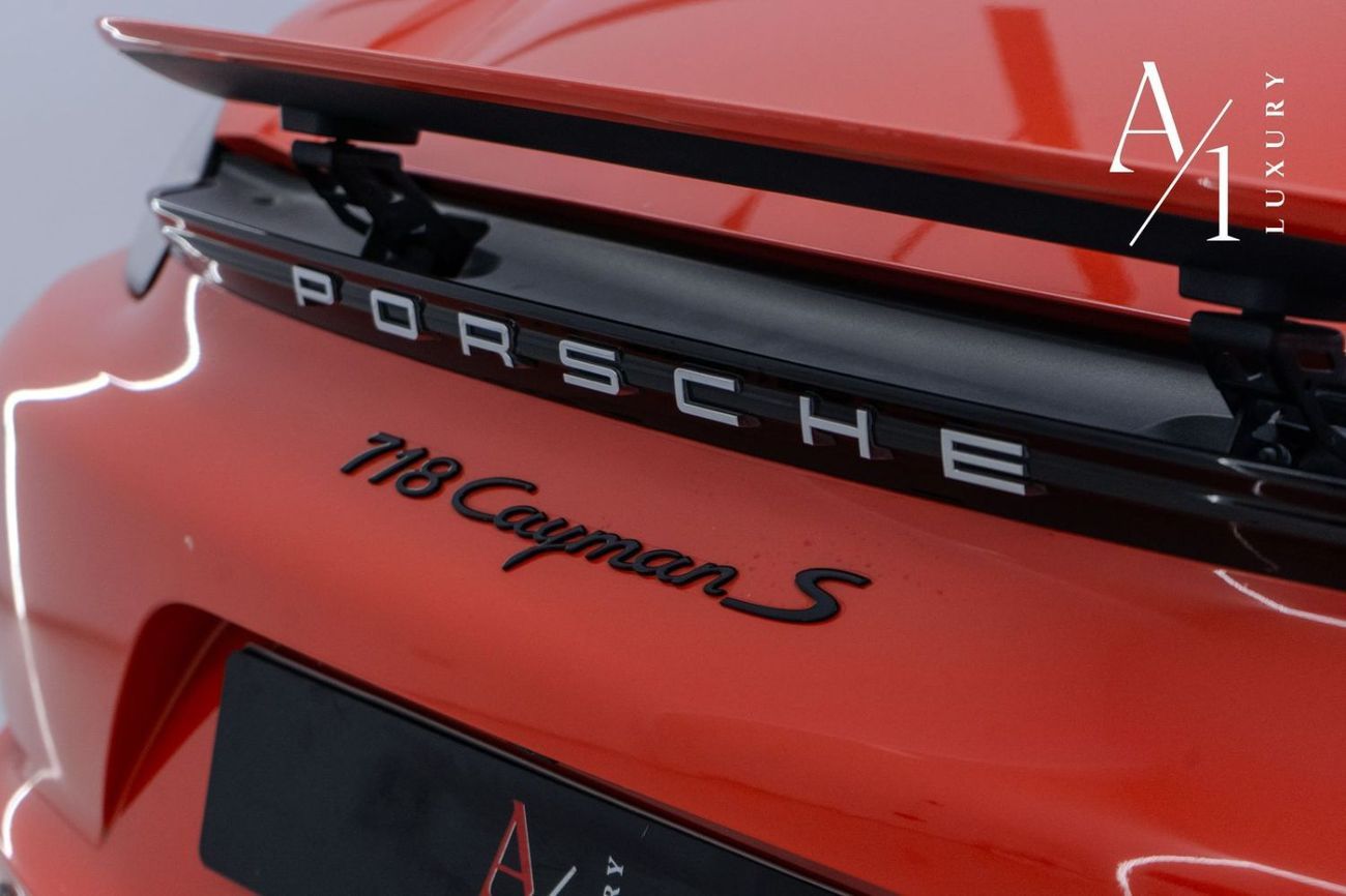 Porsche 718 Cayman S 2.5L A/T 2018 Porsche 718 Cayman S, 2026 Porsche Warranty, Sport Chrono Package, Exclusive Manufak