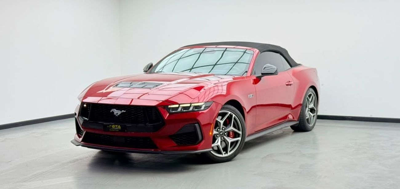 Ford Mustang GT PREMIUM 2024 Ford Mustang GT Premium Convertible, 2029 Ford Warranty + Service Package, Very Low Km, GCC