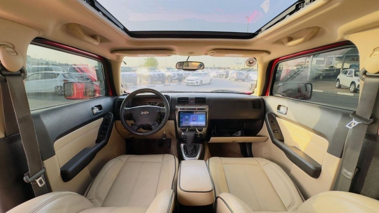 Hummer H3 2008 | LHD | LEATHER SEAT | SUNROOF | ROOF MOUNTED LED STRIP LIGHTS | BACK TIRE