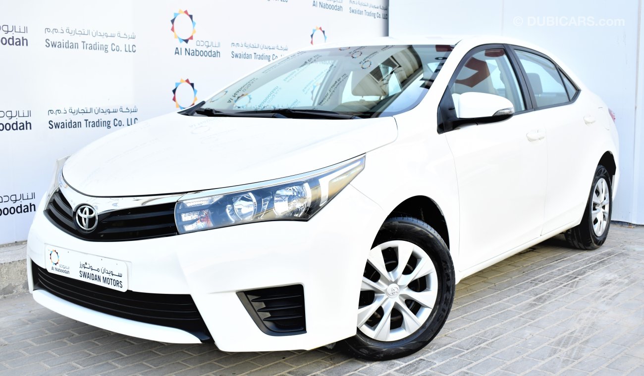 Toyota Corolla 1.6L SE 2015 GCC DEALER WARRANTY WITH 1 YEAR OR 20K SERVICE CONTRACT