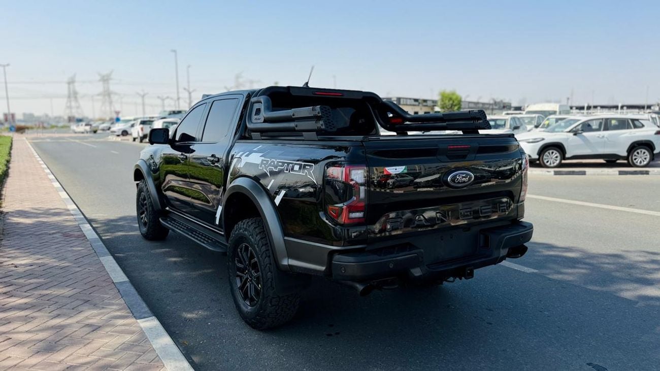 Ford Ranger Raptor 2024| 3.0L PETROL | AT | RHD | HEAVY SPORTS BAR | ROOF MOUNTED LED LIGHTS | ELECTRIC SEATS | BOOT SH