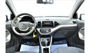Kia Picanto 1.2L 2017 GCC SPECS WITH DEALER WARRANTY WITH 1 YEAR OR 20K SERVICE CONTRACT
