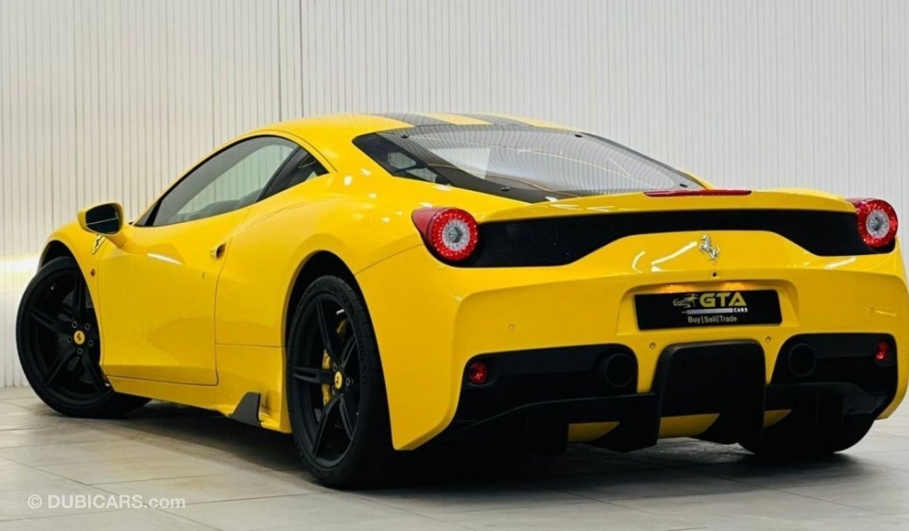 فيراري 458 2015 Ferrari 458 Speciale, Full Ferrari Service History, Rare Triple Layer Yellow, GCC