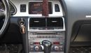 Audi Q7 2009 GCC model, silver color, saffron interior, leather panorama, cruise control, sensor wheels, in
