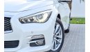 Infiniti Q50 2.0L | 1,058 P.M | 0% Downpayment | Perfect Condition