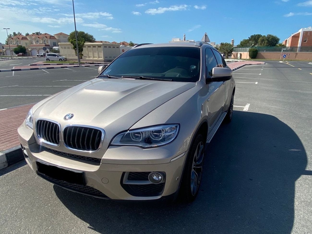 BMW X6 BMW X6 xDrive35i ( 2013 Model ) in Silver / Beige Color GCC Specs