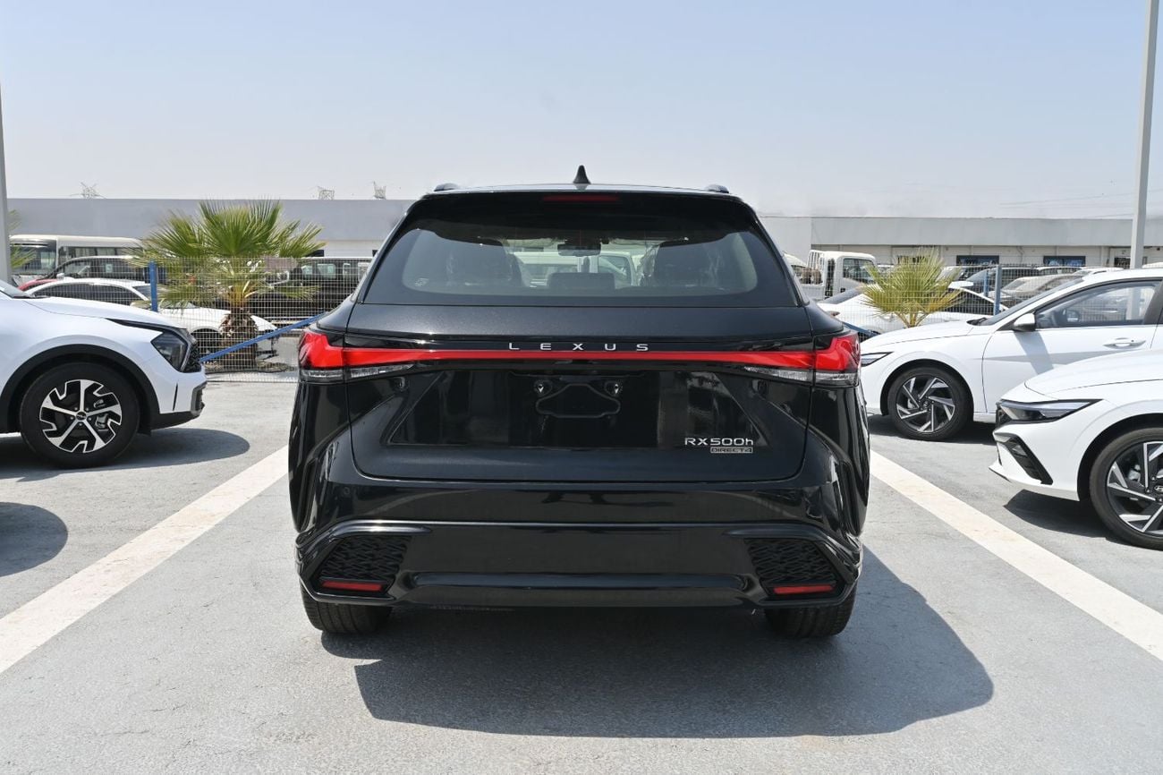 لكزس RX 500h F SPORT PERFORMANCE 2.4L Turbo + Hybrid, AWD Model 2025 Color Black