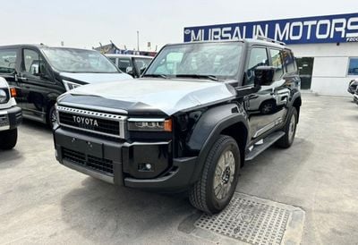 تويوتا برادو TOYOTA PRADO 2.4L PETROL BLACK 2025 GCC ALL-ROUNDER FULL (Export Only)