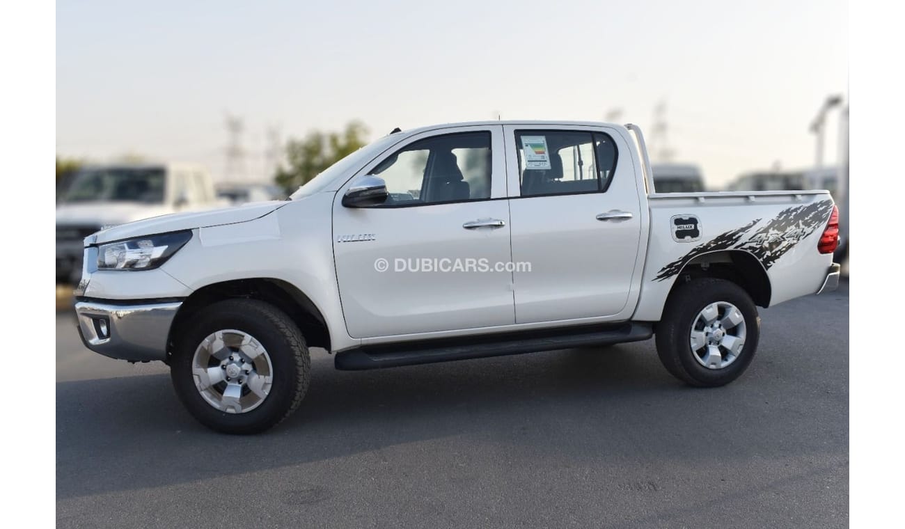 تويوتا هيلوكس 2022 MODEL: TOYOTA HILUX 2.4L 4x4 M/T STD,  CHROME BUMP, 5 STR