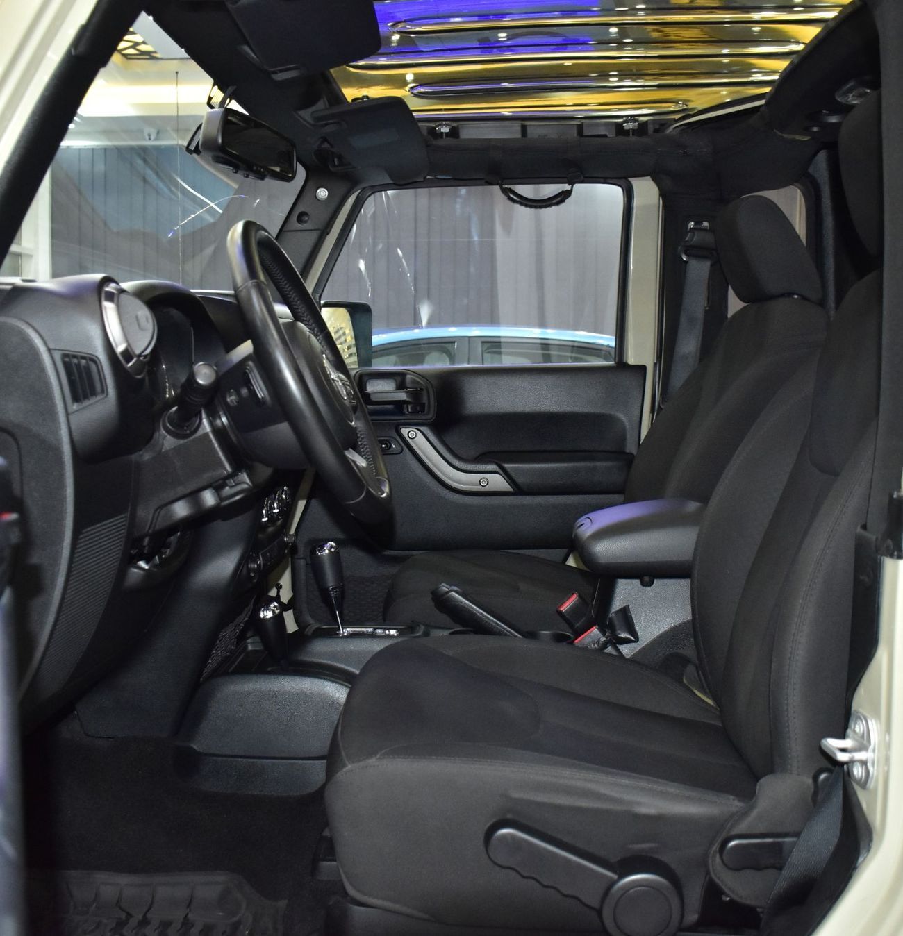 Jeep Wrangler EXCELLENT DEAL for our Jeep Wrangler JK Willys ( 2018 Model ) in Beige Color GCC Specs