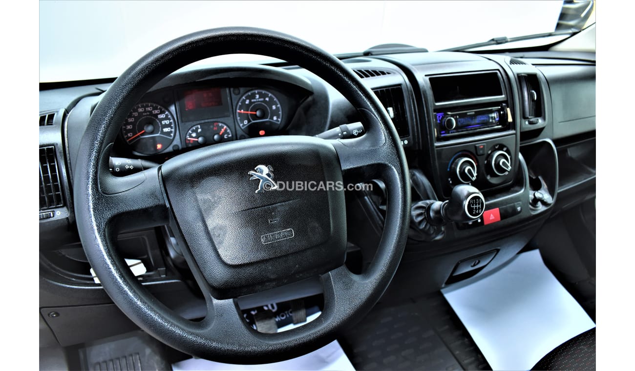 Peugeot Boxer L4 H3 2.2L MANUAL 2018 GCC SPECS WITH BALANCE AGENCY WARRANTY UP TO 2023 OR 250,000KM