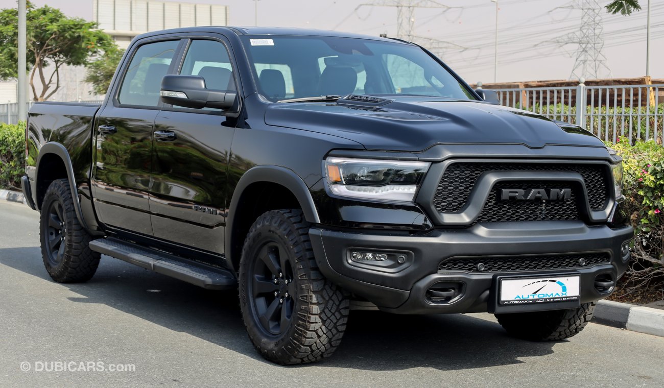 RAM 1500 1500 REBEL CREW CAB 4X4 5.7L V8 HEMI , 2022 GCC , 0Km , With 3 Yrs or 60K Km WNTY @Official dealer