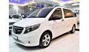 مرسيدس بنز فيتو AMAZING Mercedes VITO Tourer 2016 Model!! in White Color! GCC Specs