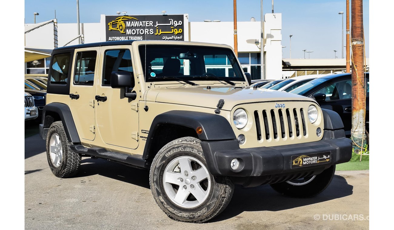 Jeep Wrangler Sport Unlimited Agency Warranty Full Service History GCC