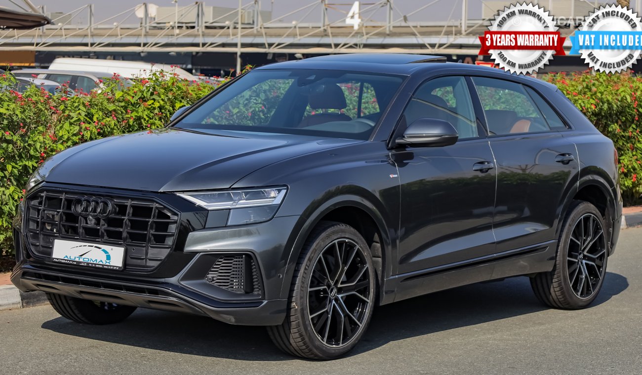 أودي Q8 3.0L V6 Quattro 55-TFSI S-Line , خليجية 2022 , 0 كم , مع ضمان 3 سنوات أو 100 كم