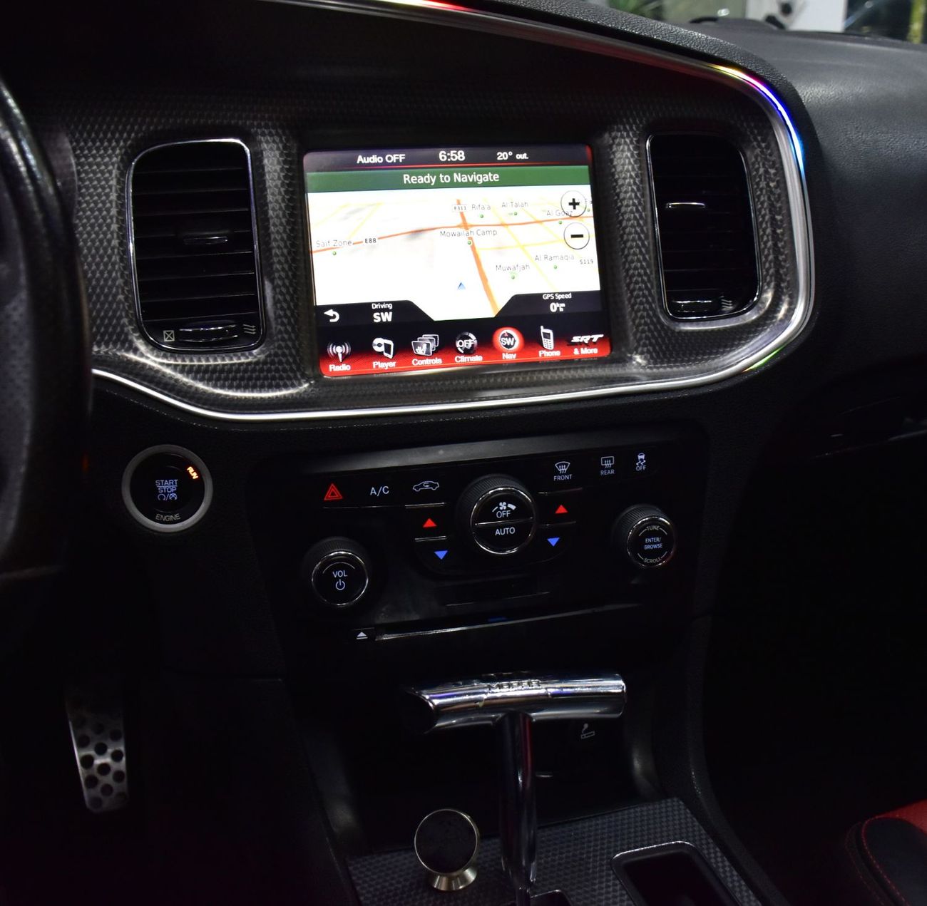 دودج تشارجر EXCELLENT DEAL for our Dodge Charger SRT8 ( 2013 Model ) in Black Color GCC Specs