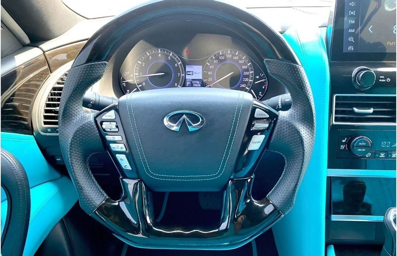 إنفينيتي QX80 GCC 2019 Nardo Grey Unique Interior Design by MBS