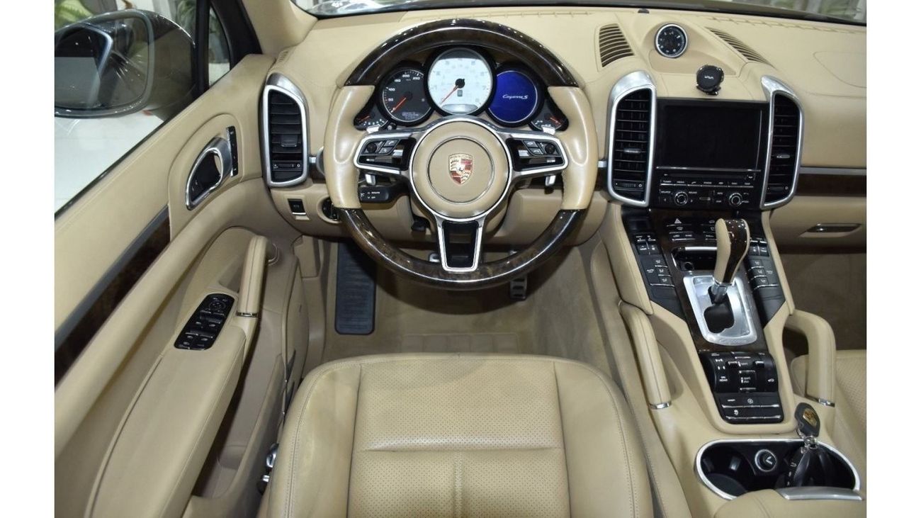 Porsche Cayenne EXCELLENT DEAL for our Porsche Cayenne S ( 2015 Model ) in Grey Color GCC Specs