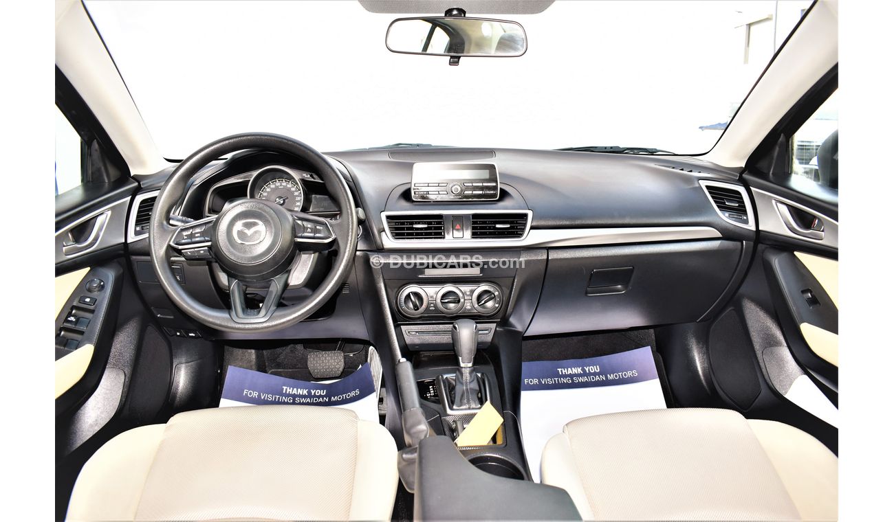 Mazda 3 AED 1076 PM | 1.6L S GCC DEALER WARRANTY