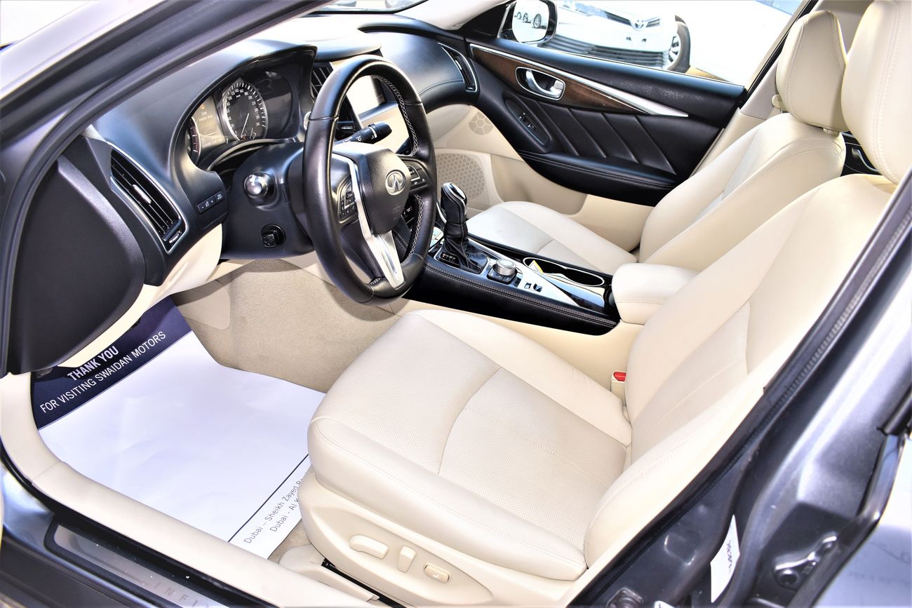 Infiniti Q50 AED 2154 PM | 3.0L LUXURY V6 GCC WARRANTY