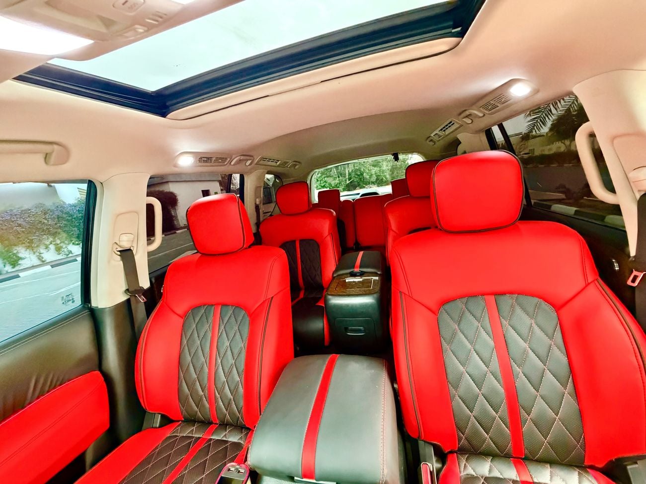 Infiniti QX80 Black Edition Captain Chairs 7 5.6L