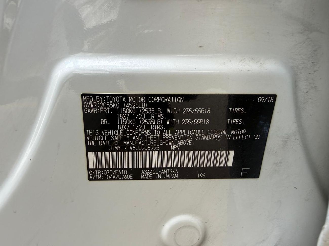 تويوتا راف ٤ Limited 2.5L