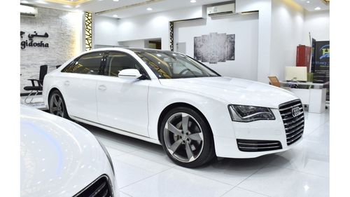 Audi A8 EXCELLENT DEAL for our Audi A8 L 4.0T Quattro ( 2013 Model ) in White Color GCC Specs