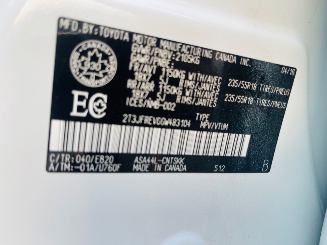 Toyota RAV4 Limited 2.5L SE  2.5L